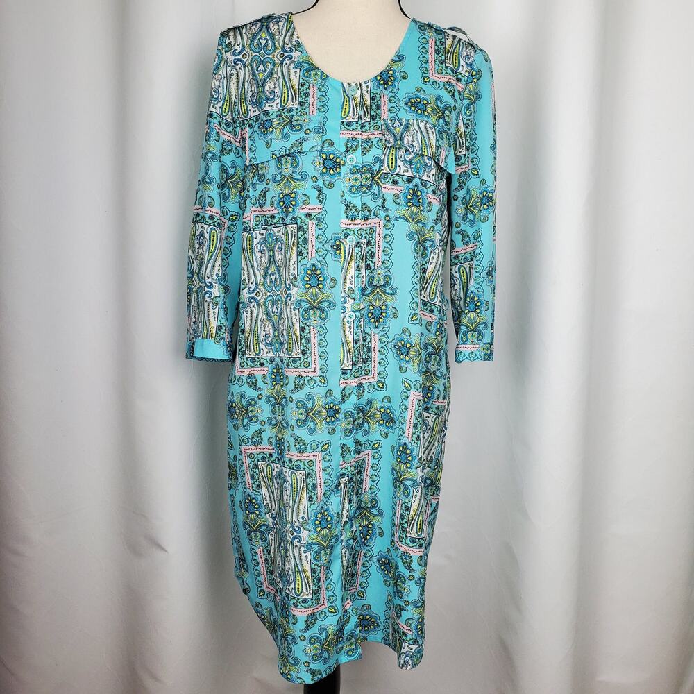 Victoria's Secret Shirt Dress Paisley Button Up - Size S/P